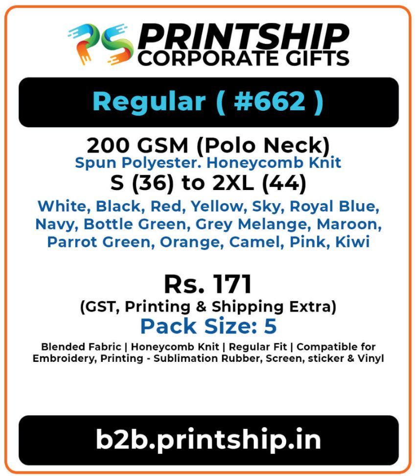 Regular 662 Polo T-Shirt Corporate Gift - Colour 2
