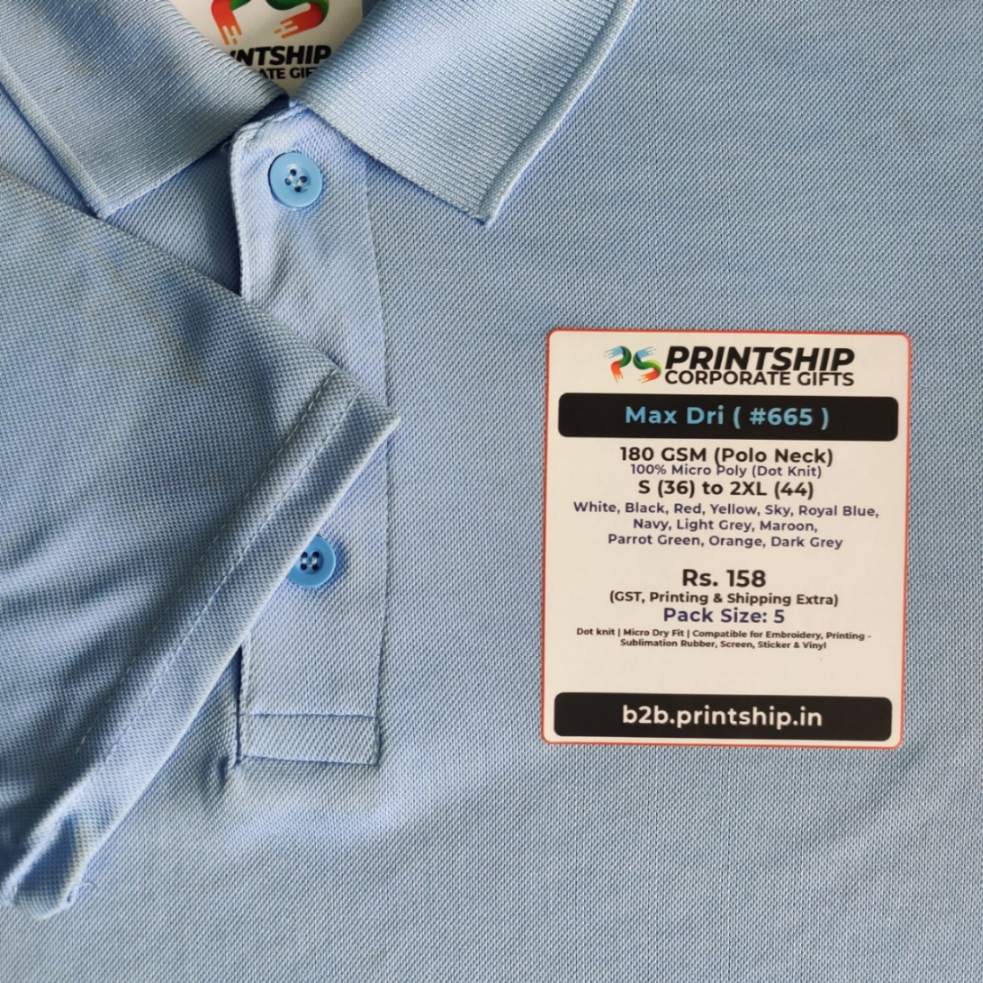 Max Dri 665 Polo T-Shirt Corporate Gift - Colour 2