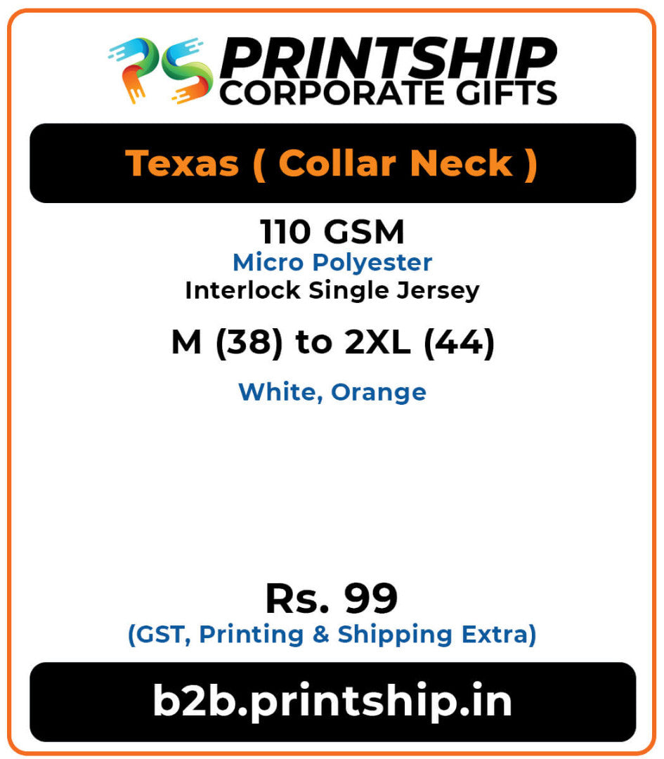 Texas Polo T-Shirt Corporate Gift - Colour 2
