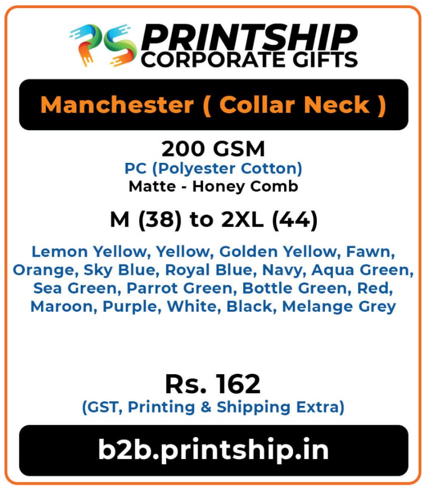 Manchester Polo T-Shirt Corporate Gift - Colour 2