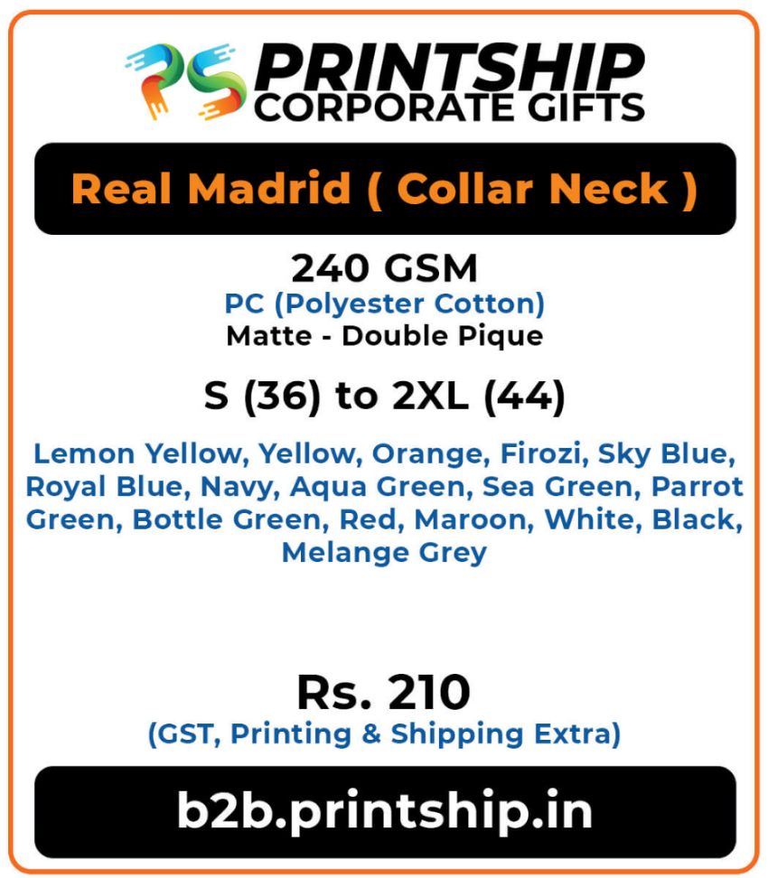 Real Madrid Polo T-Shirt Corporate Gift