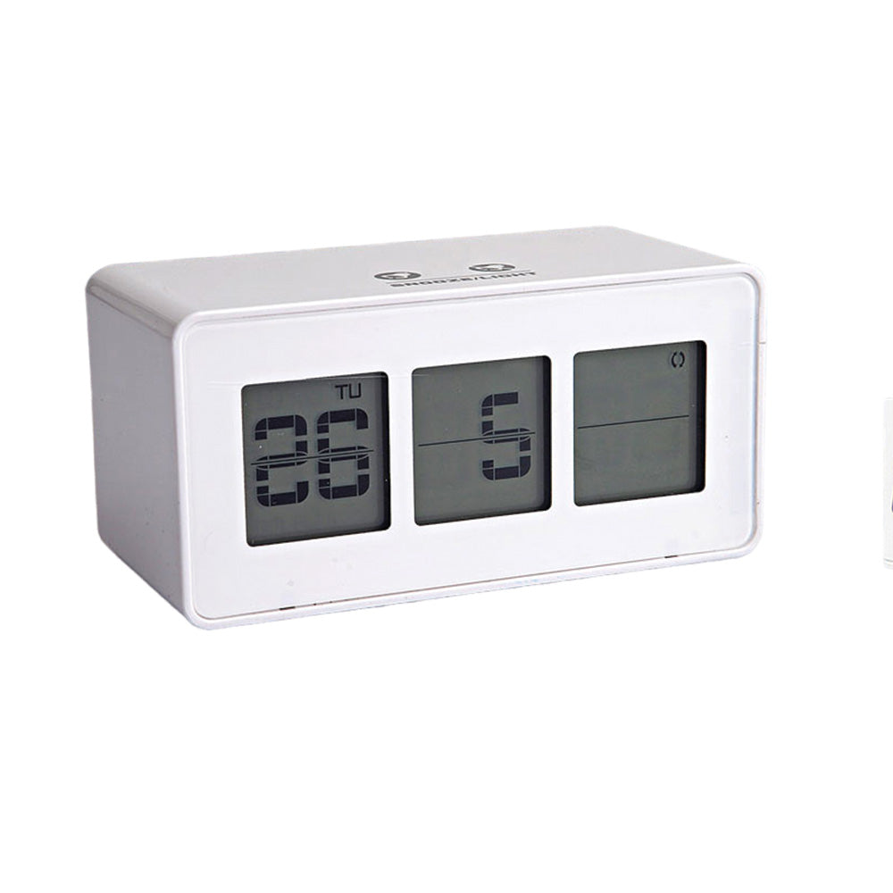 YuBingo Flip Display Clock With Touch Light/Snooze Function - White - Corporate Gift | Product image 3