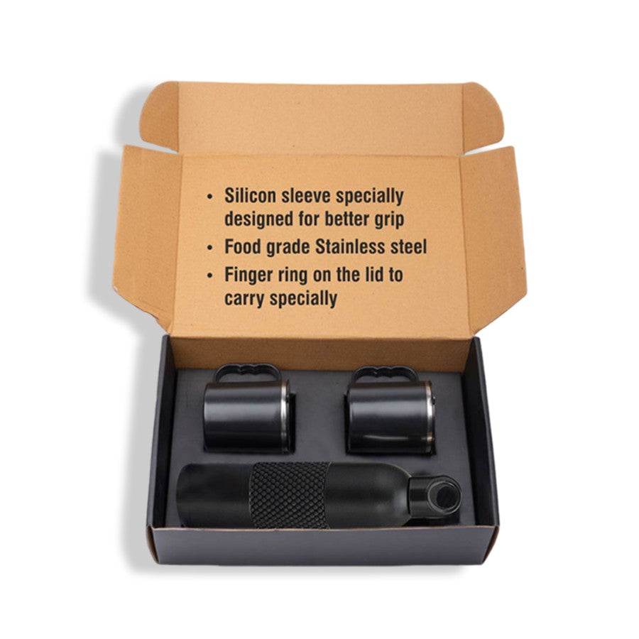 YuBingo Set Of Bubble Grip Vacuum Flask With 2 Stainless Steel Cups In Gift Box - Corporate Gift Set - image 3
