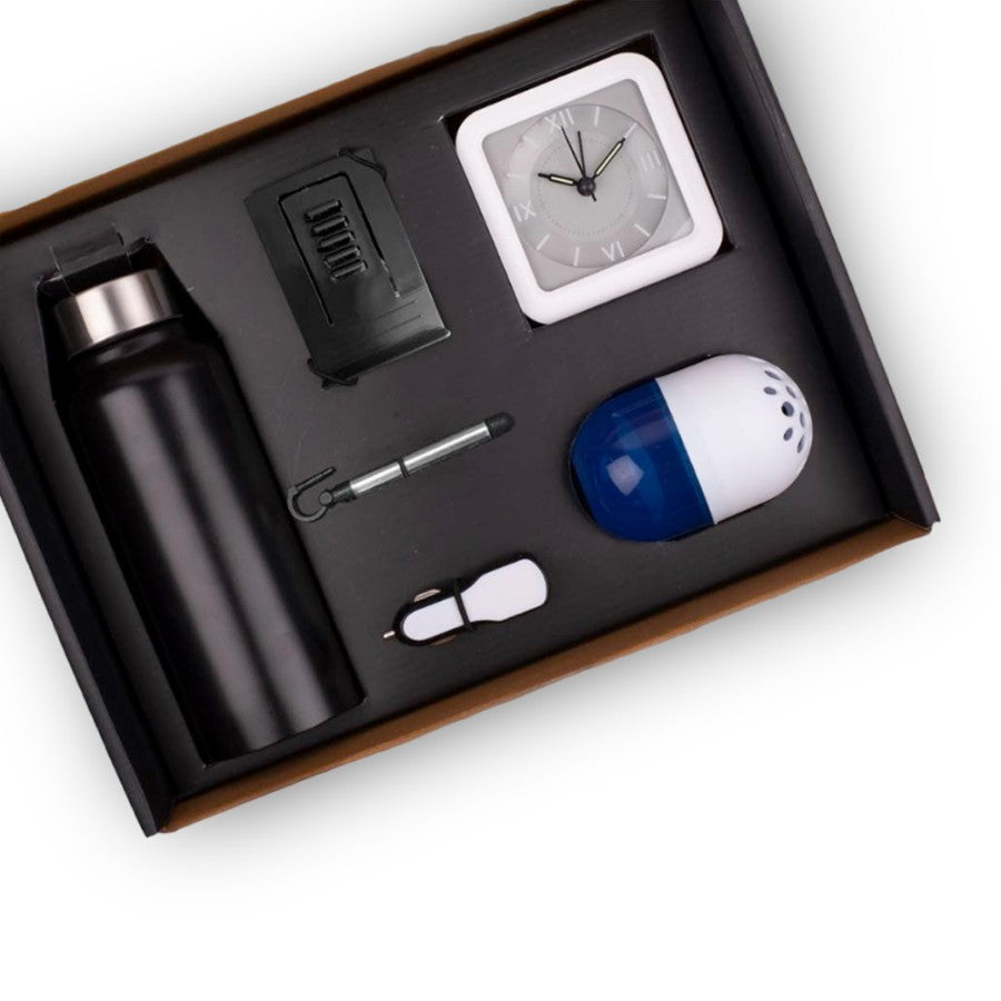 YuBingo 6 In 1 Gift Set: Steel Water Bottle, Mobile Stand, Jack Stylus, Car - Corporate Gift - product image