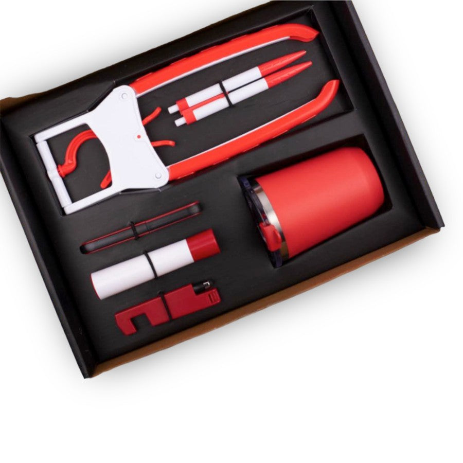 YuBingo Doctor Mug Set: Folding Coat Hanger, Lint Remover, Scissors, Mobile/Tablet Stand, Pen/Pencil Combo - Corporate Gift Set - product image