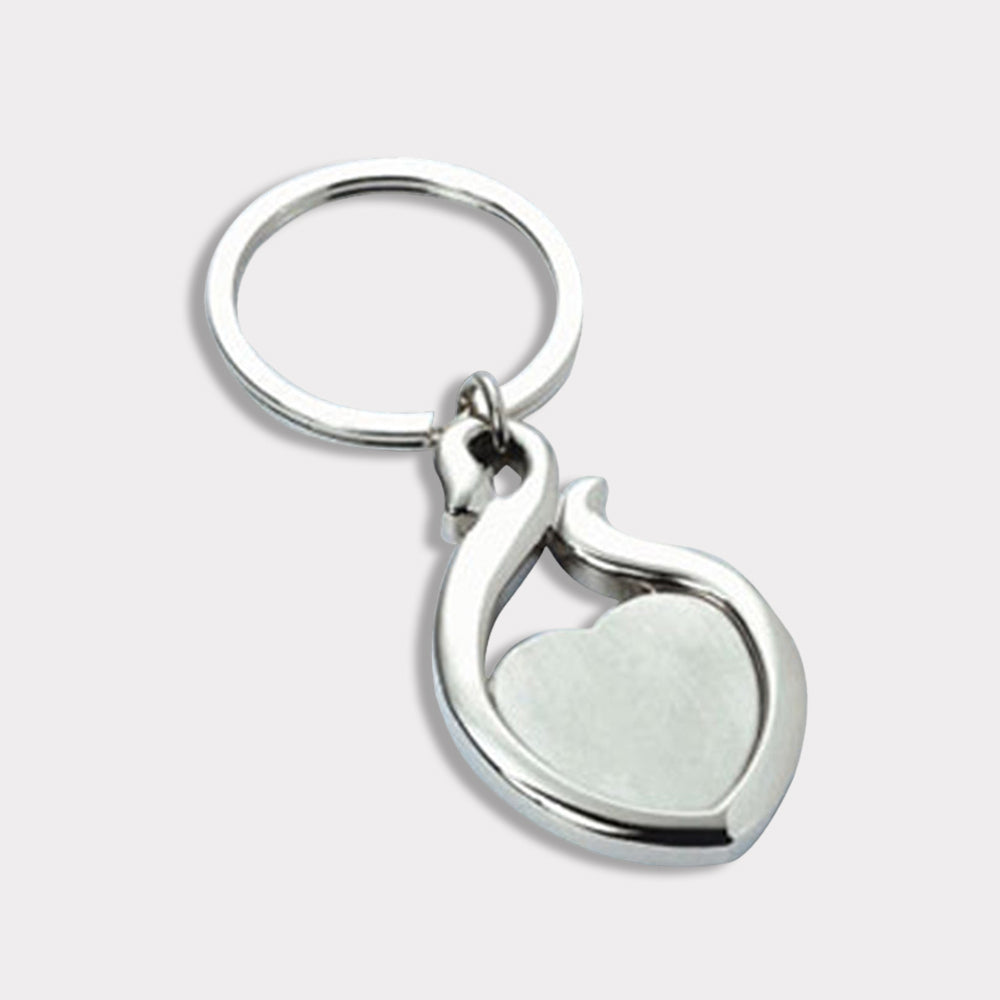 YuBingo Heart Shape Metal Keychain - Silver - Corporate And Promotional Gift - Corporate Gift | YuBingo corporate gift