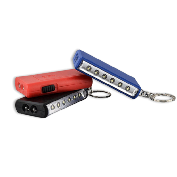 YuBingo Keychain With Torch And 6 LED Lamp - Red/Black/Blue - Corporate Gift | YuBingo corporate gift