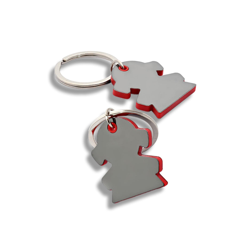 YuBingo Girl Shape Keychain - Designer Key Chains - Low Range - Red - Corporate Gift | YuBingo corporate gift