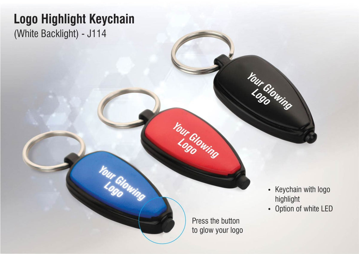 YuBingo Logo Highlight Keychain (White Backlight) - Corporate Gift | Product image 2