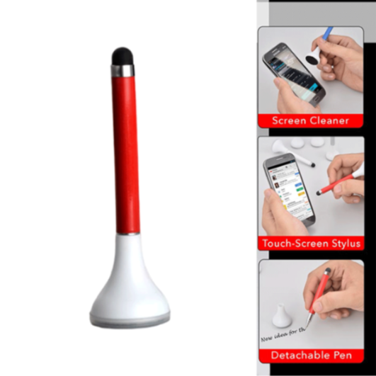 YuBingo SKU-B43 - Plungee: 3 in 1 Table Top (Pen with Stylus and Cleaner) - Corporate Stationery Gift - Office Stationery by YuBingo