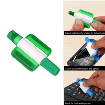 YuBingo SKU B53 - 3-in-1 Lipstick Style Gel Highlighter with Keyboard Brush and Screen Cleaner - Corporate - Office Stationery by YuBingo