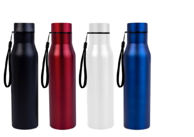 YuBingo Long Cola Colored Stainless Steel Bottle | With Colored Cap & Carry Strap | 900ml Capacity - Corporate - Water Bottles by YuBingo