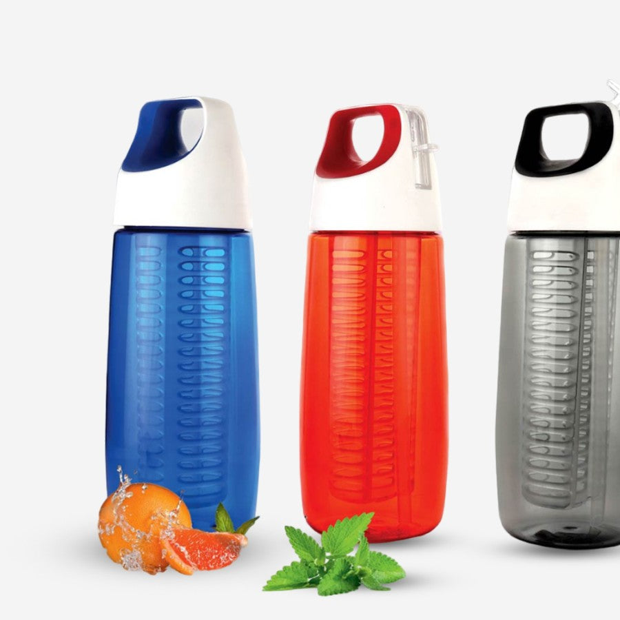 YuBingo Fruit Infuser Bottle with Silicon Handle Grip (700ml approx) | BPA Free - Corporate Drinkware Gift - Water Bottles by YuBingo