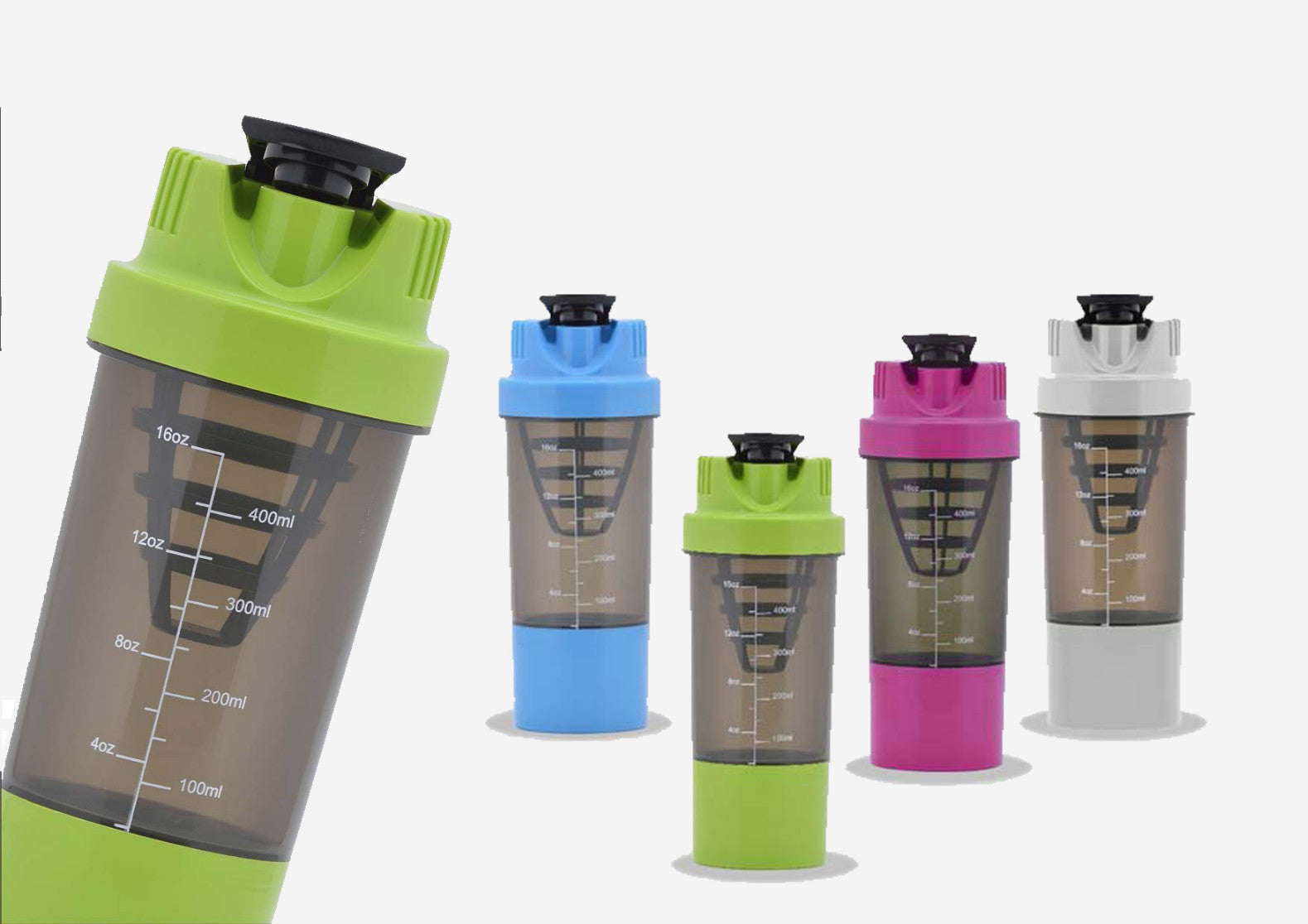 YuBingo SICS Shake it Cyclone Shaker with Supplement Basket (500ml) - Corporate Drinkware Gift - Water Bottles by YuBingo
