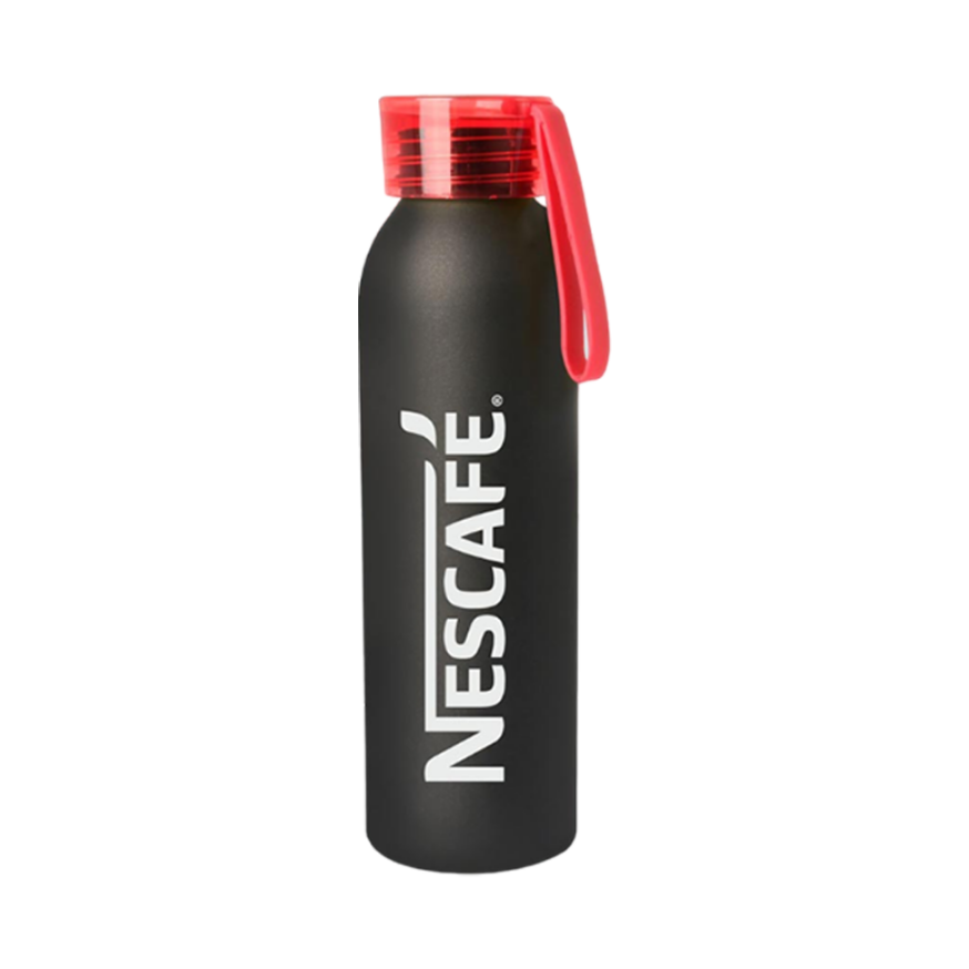 YuBingo MWB Metal Water Bottle with Silicon Carry Strap (600 ml approx) - Corporate Drinkware Gift - Water Bottles by YuBingo