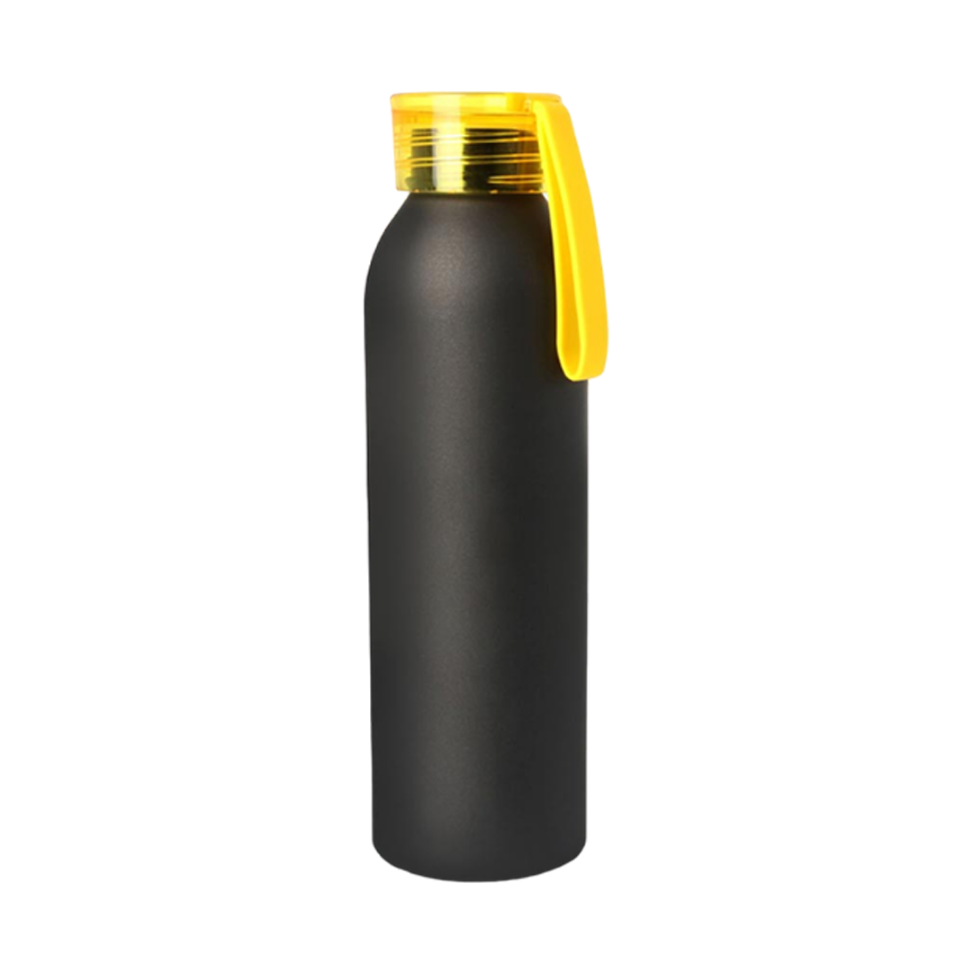 YuBingo MWB Metal Water Bottle with Silicon Carry Strap (600 ml approx) - Corporate Drinkware Gift - Water Bottles by YuBingo