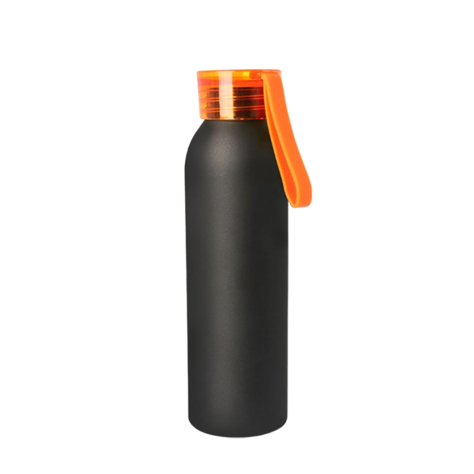 YuBingo MWB Metal Water Bottle with Silicon Carry Strap (600 ml approx) - Corporate Drinkware Gift - Water Bottles by YuBingo