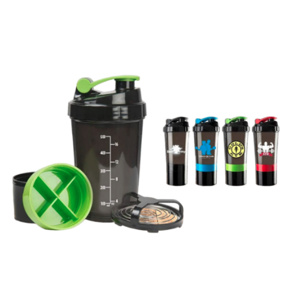 YuBingo Spider Shaker with Double Compartment and Mixing Whisk - Corporate Drinkware Gift - Water Bottles by YuBingo