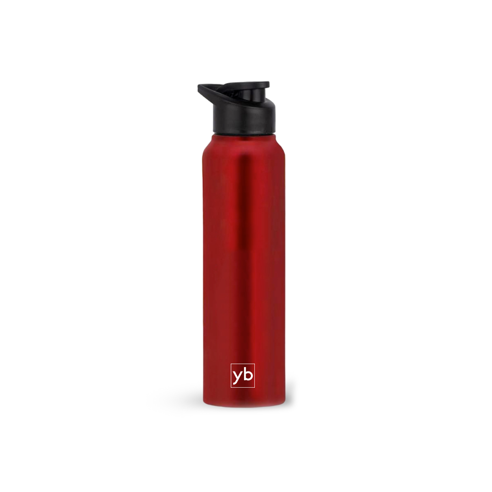YuBingo Straight Steel Bottle Colored | Capacity 1L Approx - Corporate Drinkware Gift - Water Bottles by YuBingo