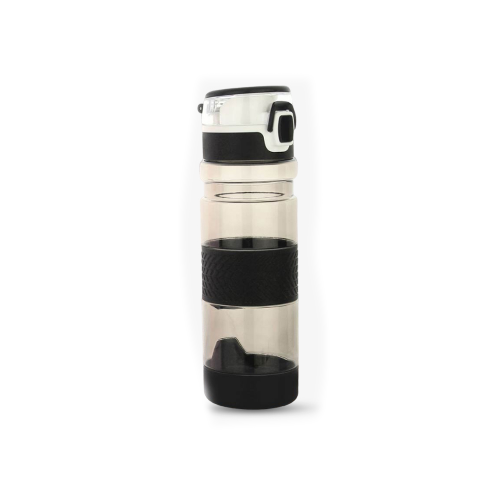 YuBingo Grip-On: Push Button Bottle with Silicon Grip (600ml approx) | Made from Tritan | BPA Free - Corporate - Water Bottles by YuBingo