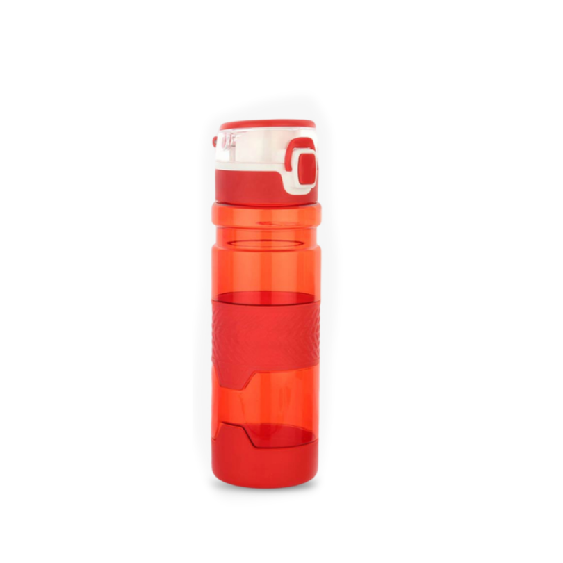 YuBingo Grip-On: Push Button Bottle with Silicon Grip (600ml approx) | Made from Tritan | BPA Free - Corporate - Water Bottles by YuBingo