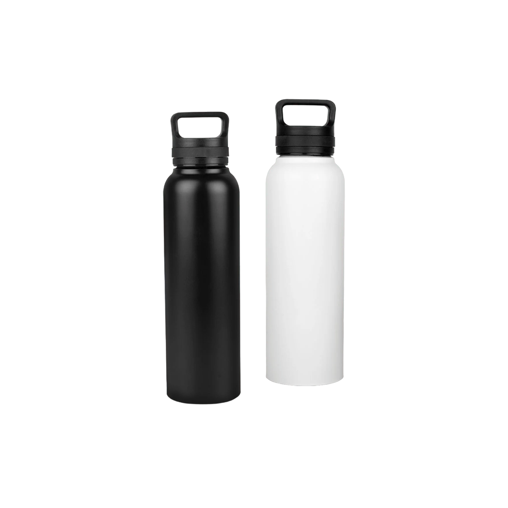 YuBingo Steel Bottle with Silicon Ring Handle | Capacity 1000ml Approx - Household Item - Corporate Drinkware Gift - Water Bottles by YuBingo