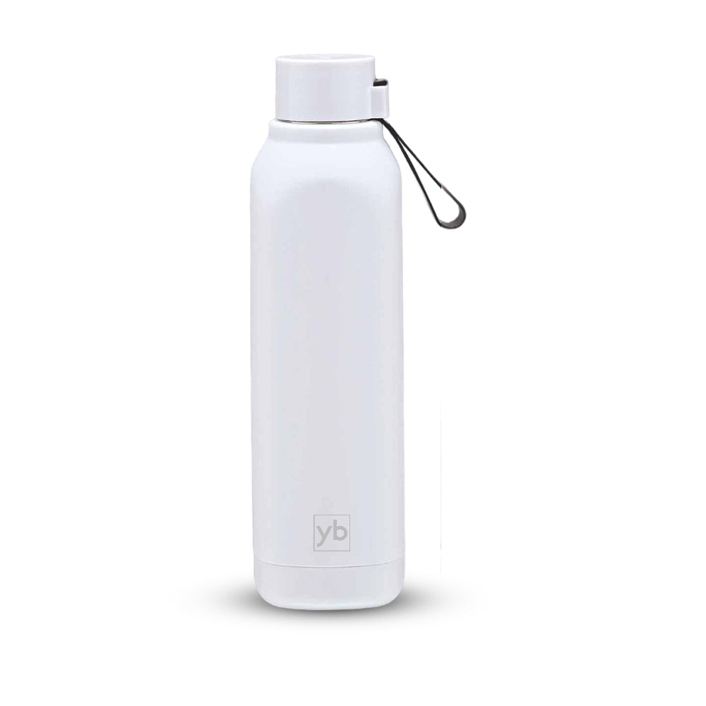 YuBingo Square: Insulated Steel Bottle | Keeps Hot & Cold for 4-6 Hours | Strap for Carrying easily | Capacity 750 - Water Bottles by YuBingo