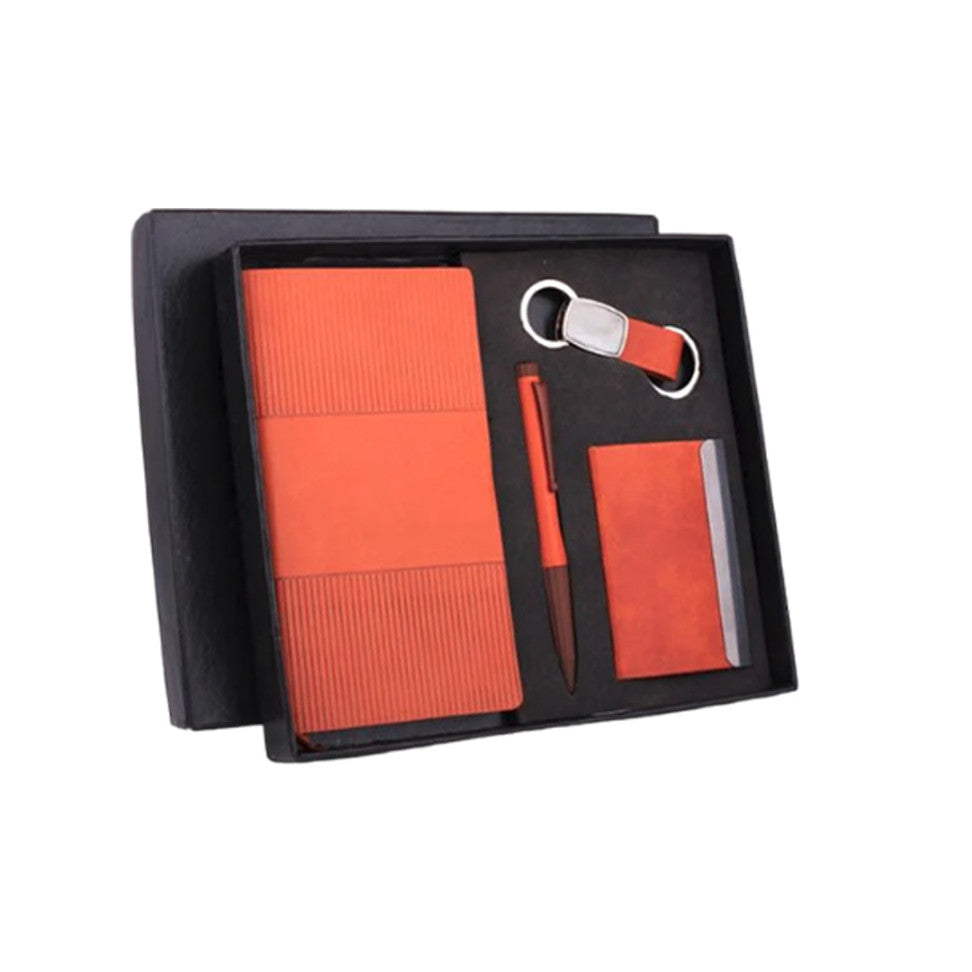 YuBingo Premium 4 Pc Notebook Gift Set With Pen, Keychain & Card Holder - Corporate Gift - image 5
