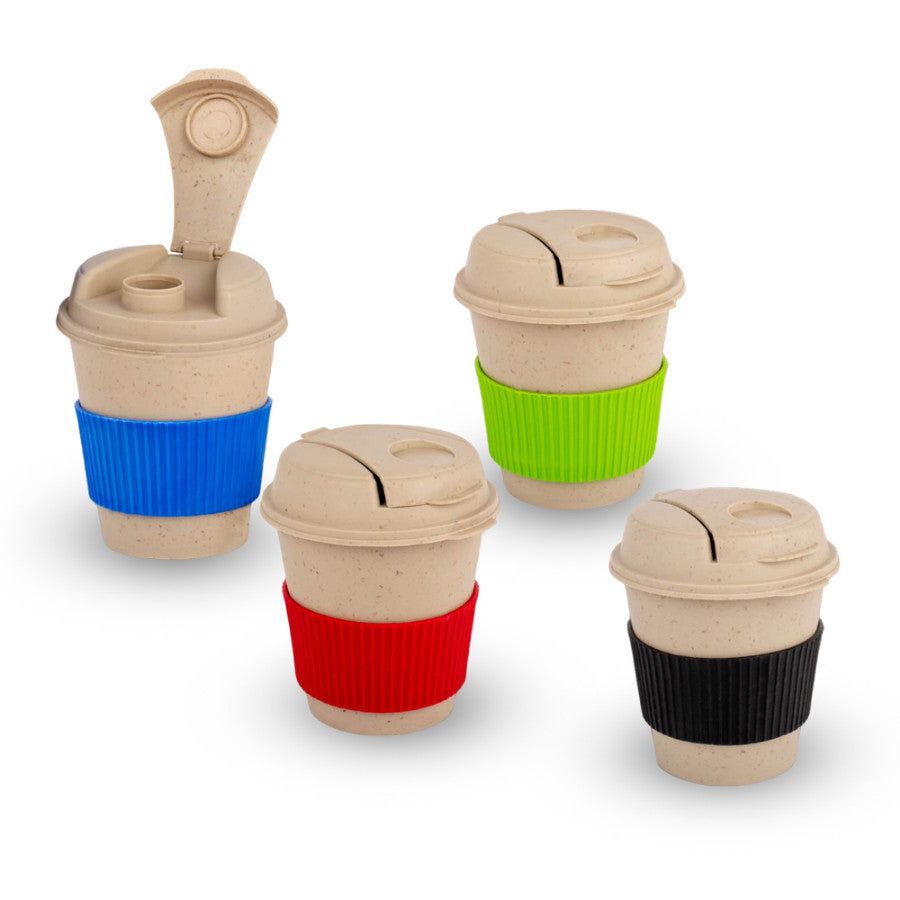 YuBingo Bamboo Coffee Mug: Eco Friendly Mug With Flip Top Lid And Anti-Scald Sleeve - Corporate Gift | YuBingo corporate gift