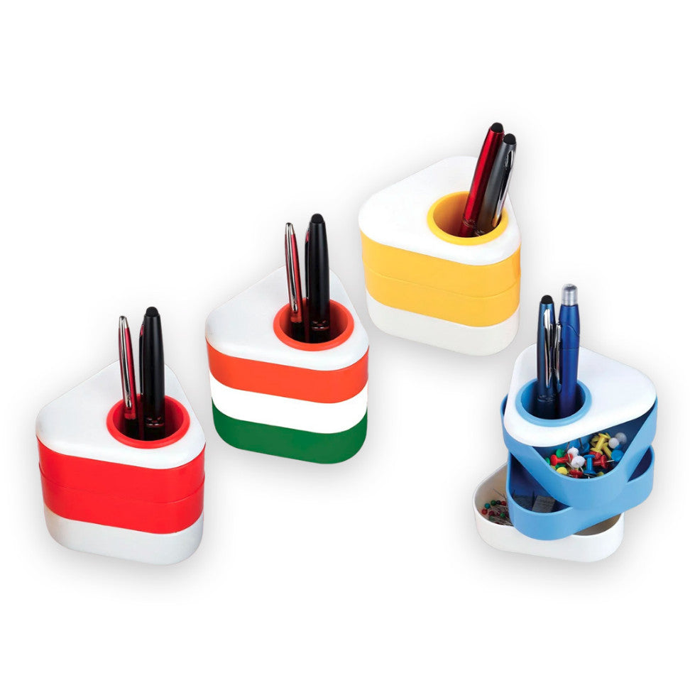 YuBingo Table Triangle: Pen Stand with Sliding Drawers - Corporate Stationery Gift - Office Stationery by YuBingo