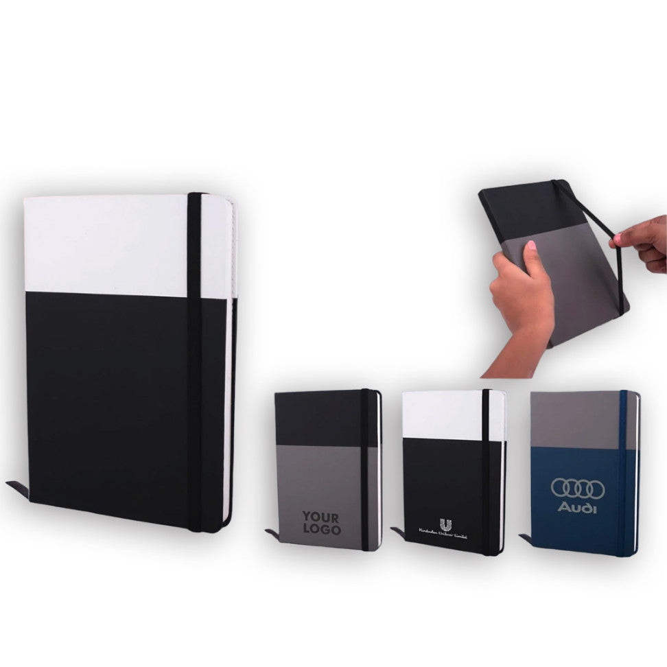 YuBingo Optima Two-Tone A5 Notebook with Fastener - Corporate Gift