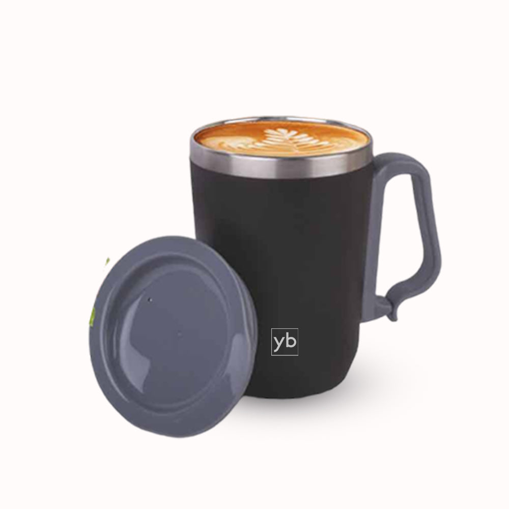 YuBingo H252 - Foggy+ Stainless Steel Coffee Mug With Carabiner Handle - Capacity: 350ml - Corporate Gift | YuBingo corporate gift