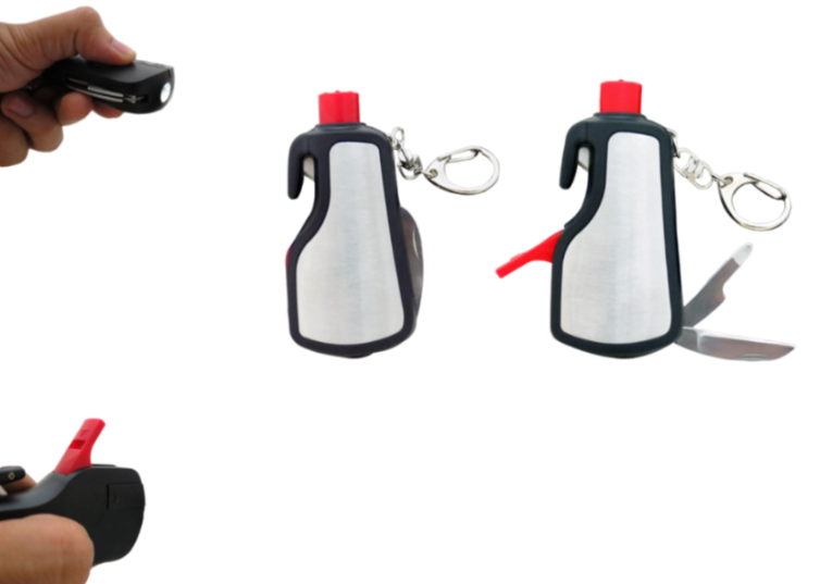 YuBingo 6 in 1 Keychain with Glass Window Breaker &amp; LED Torch - Corporate Utility Gift - Tools by YuBingo