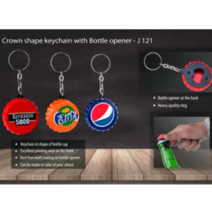 YuBingo Crown Shape Keychain With Bottle Opener - Corporate Gift | Product image 2