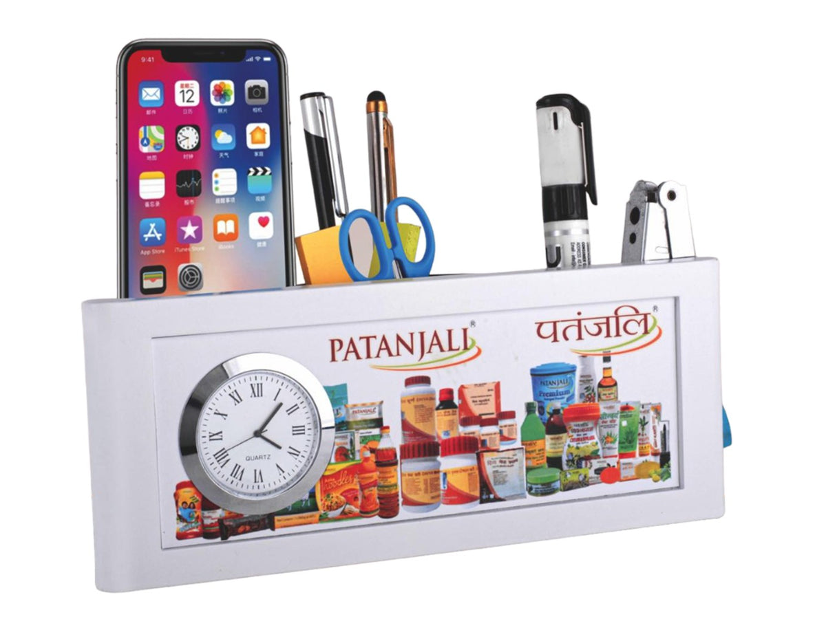 YuBingo Clock With Tumbler And Full Side Branding Area (White) - Corporate Gift | Product image 2