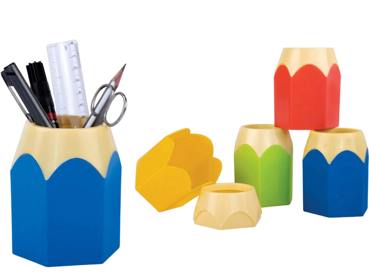 YuBingo Cute Pencil Style Tumbler for Kids' Stationery - Red, Blue, Yellow, Green - Corporate Stationery Gift - Office Stationery by YuBingo