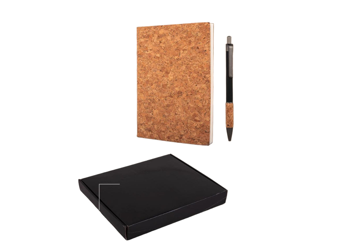 YuBingo Cork Notebook Gift Set With Cork Grip Velvet Touch Pen - Corporate Gift - image 2