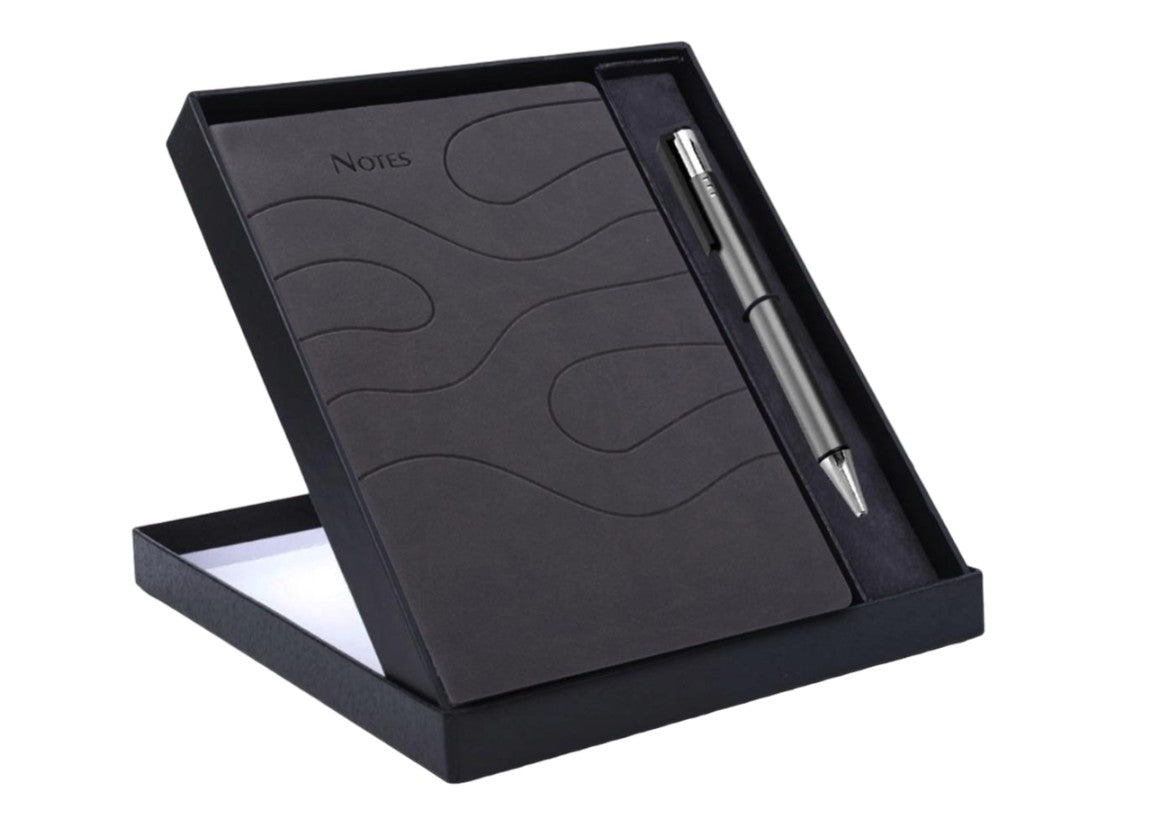 Ribbon Notebook Gift Set - A5 Notebook with Pen - View 3