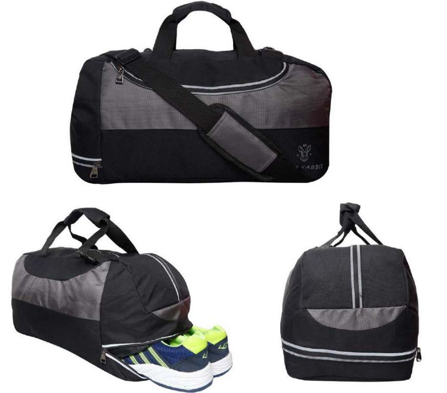 YuBingo Rare Rabbit Big Duffle Bag With Shoe Pocket - Black - Custom Corporate Gift | YuBingo corporate gift