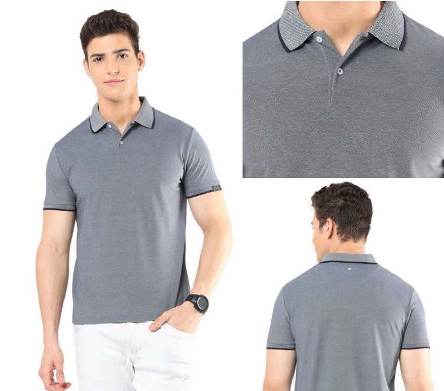 YuBingo Rare Rabbit Unisex Charm Polo Neck T-Shirt With Contrast Tipping - Custom Corporate Gift | Product image 2