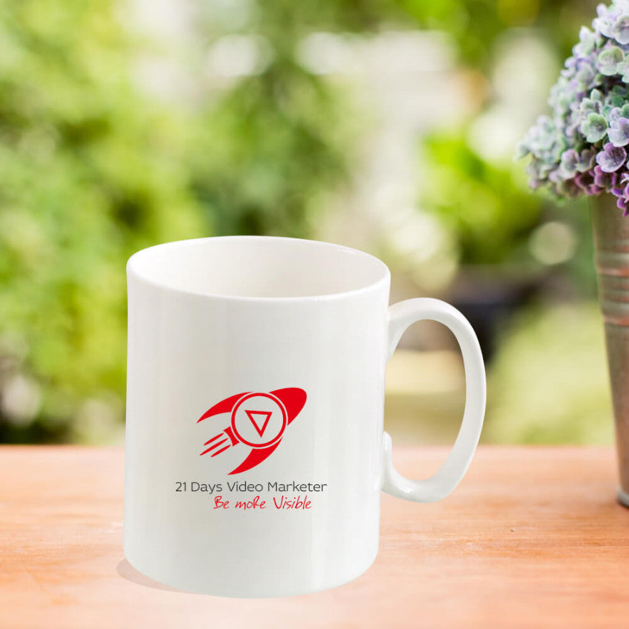 YuBingo Bone China Gloss Logo Mug 350ml - Custom Corporate Gift for corporate gifting