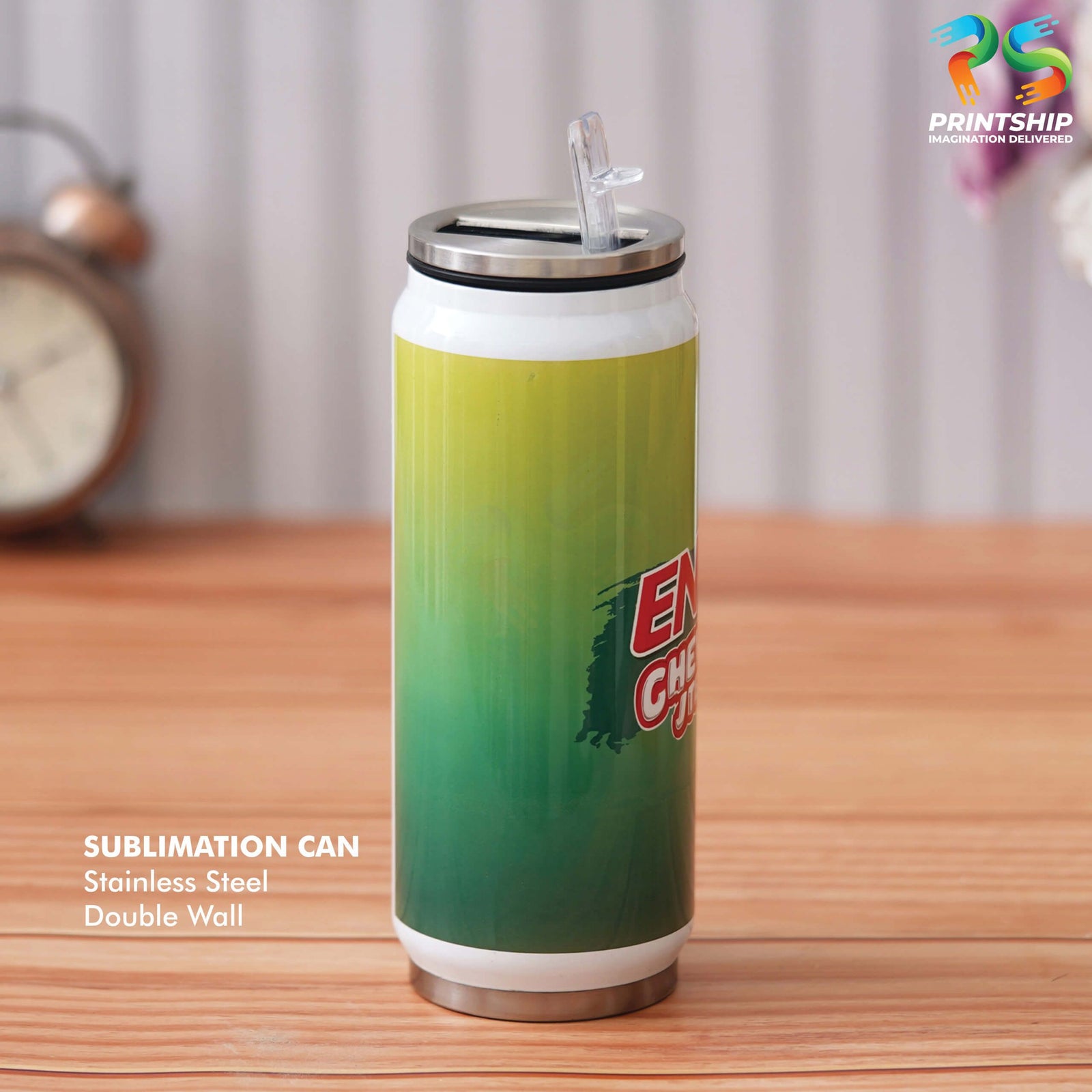 YuBingo 400 ML Double Wall Stainless Steel Can With Sipper Cap - Corporate Gift | YuBingo corporate gift