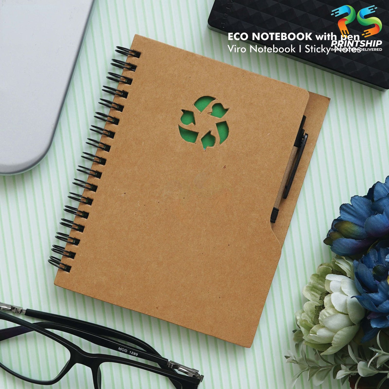 YuBingo Eco-Friendly Brown Notebook - Corporate Gift