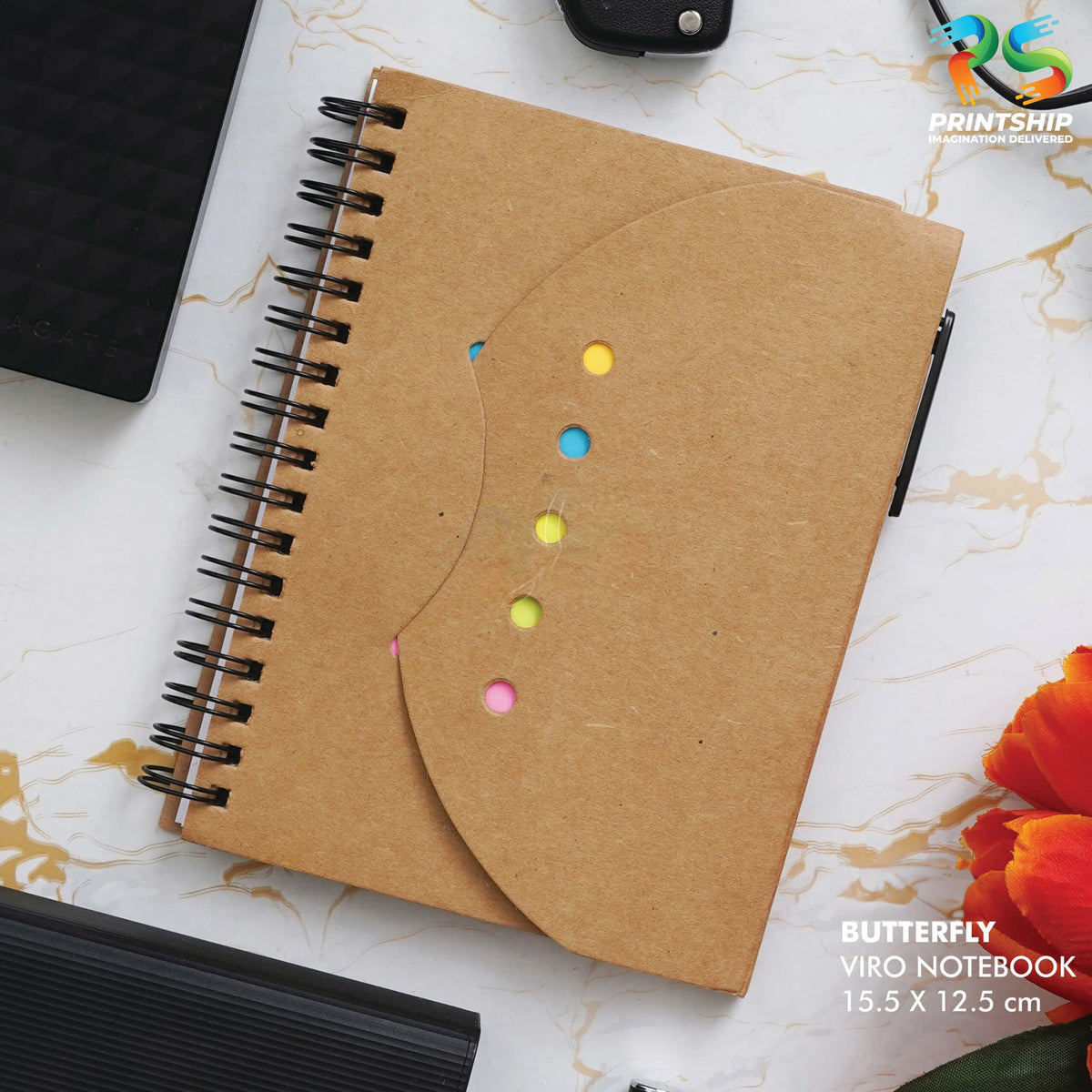 YuBingo Brown Eco-Friendly Viro Notebook Set - Corporate Gift