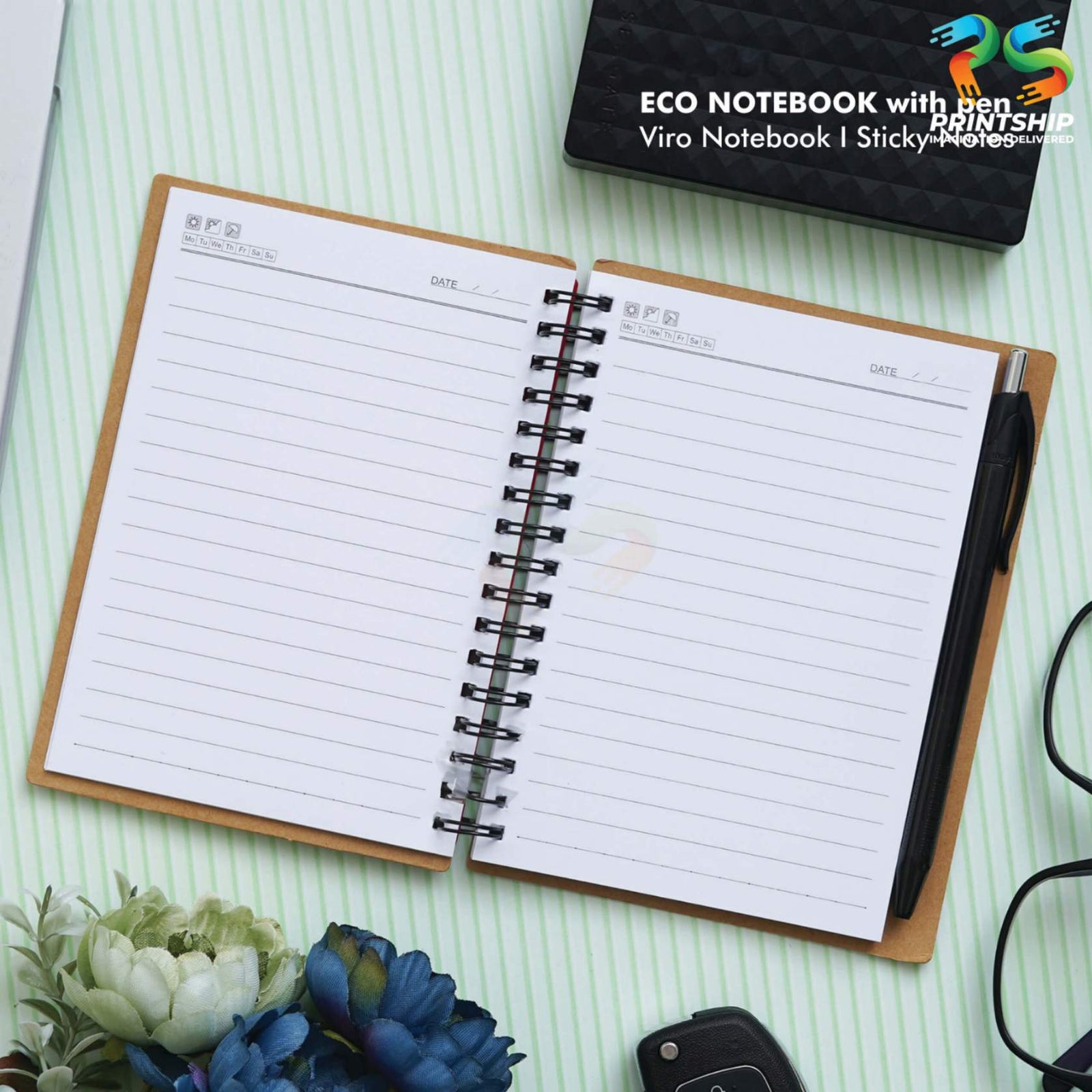 YuBingo Red Eco-Friendly Notebook Set - Corporate Gift