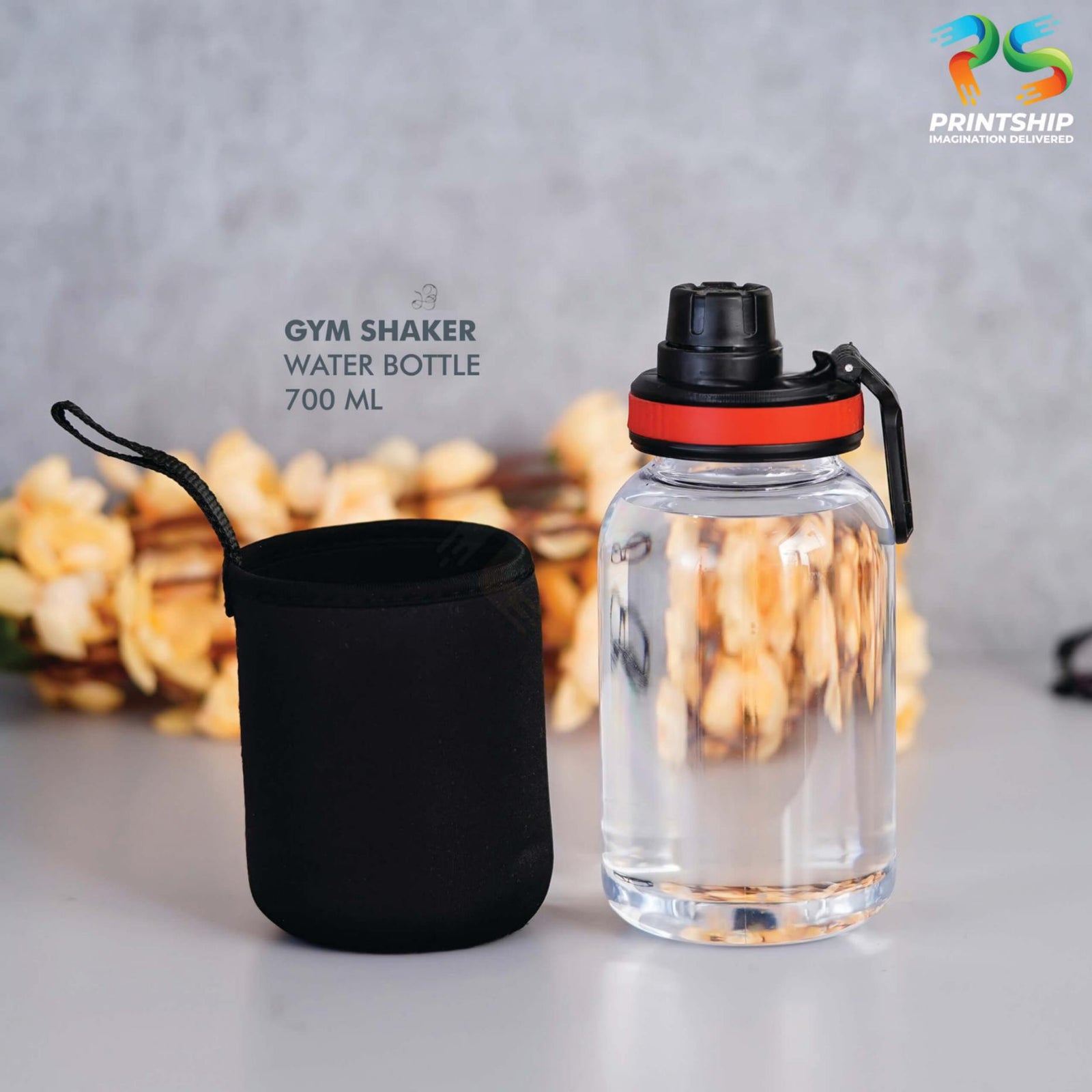 YuBingo Clear Gym Shaker With Red Cover - Corporate Gift | Product image 2