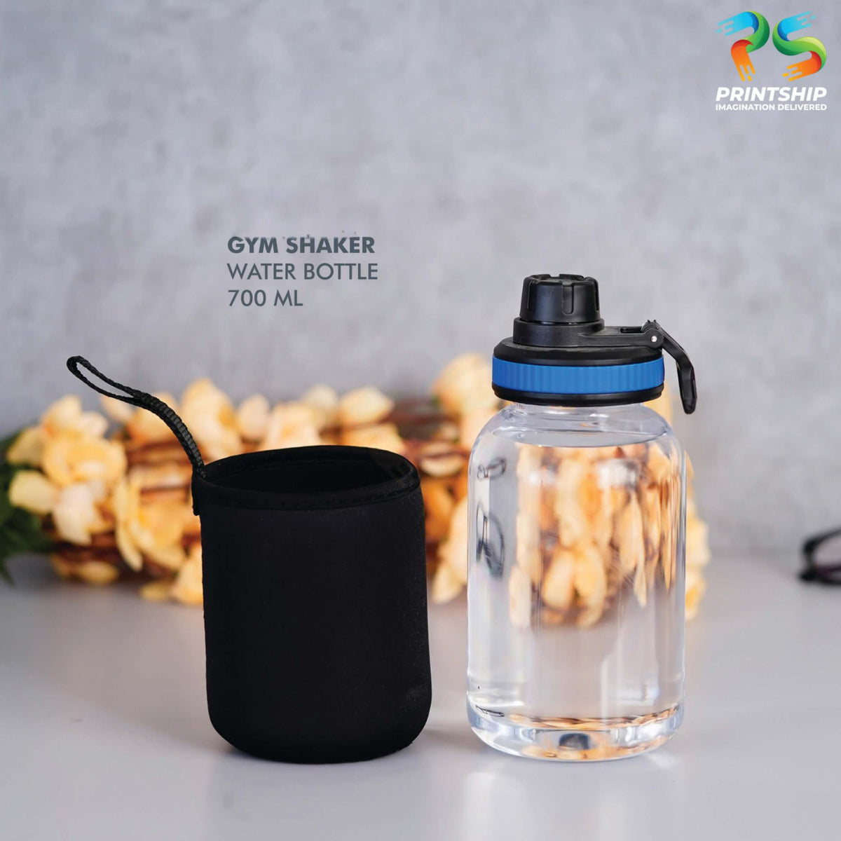YuBingo Clear Gym Shaker With Blue Cover - Corporate Gift | Product image 2