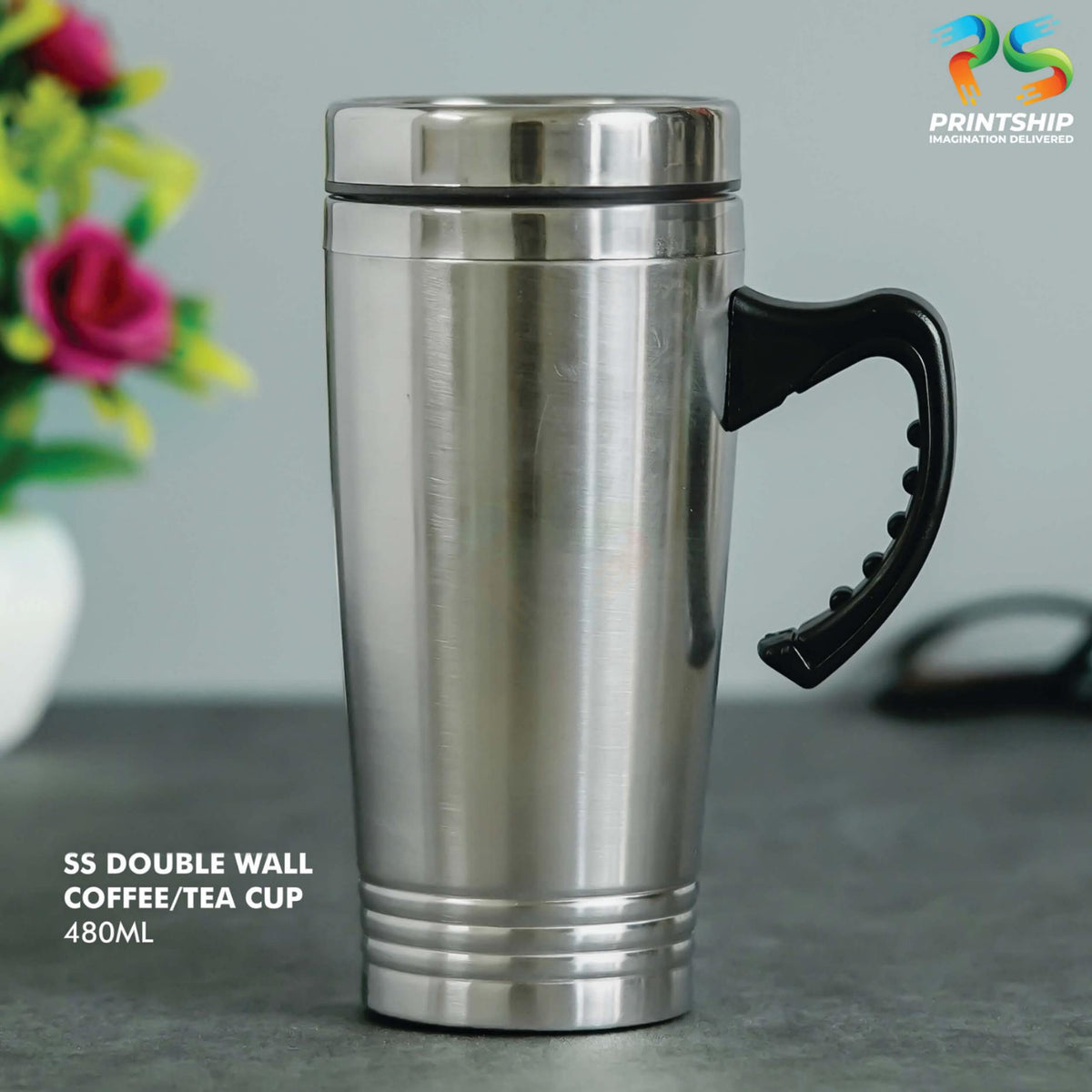 YuBingo Steel Stainless Steel Mug 480ML - Corporate Gift | YuBingo corporate gift