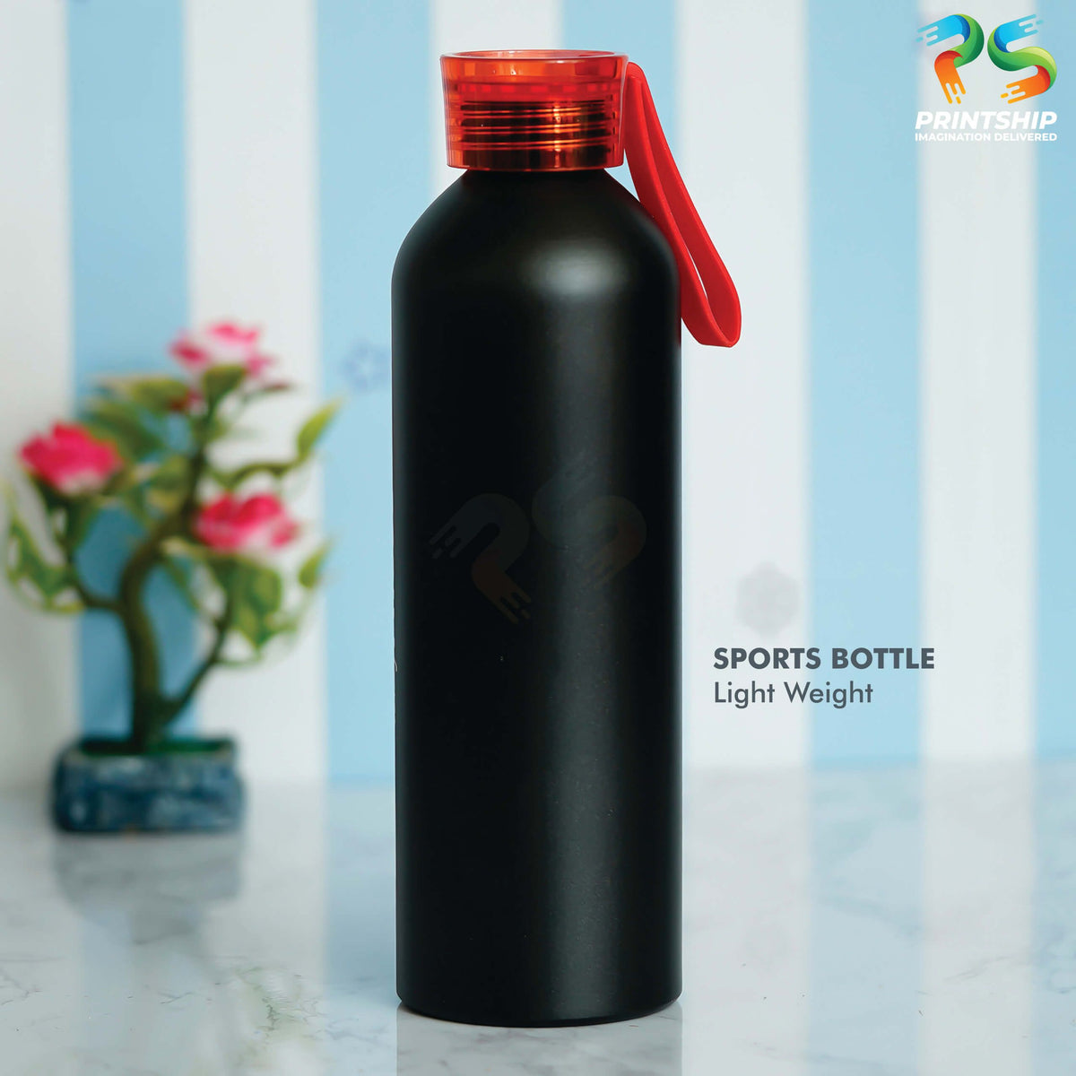 YuBingo Dynamic Black & Red Sports Bottle - Corporate Drinkware Gift - Water Bottles by YuBingo