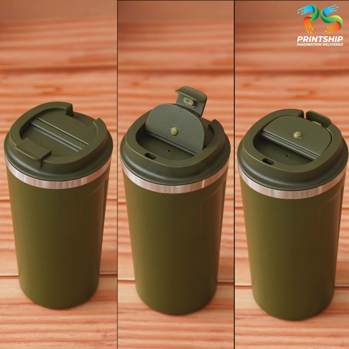 YuBingo Green Stainless Steel Mug 500ML - Corporate Gift | Product image 2